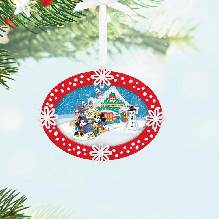 Hallmark Disney Mickey And Friends Sending Season's Greetings Papercraft Ornament