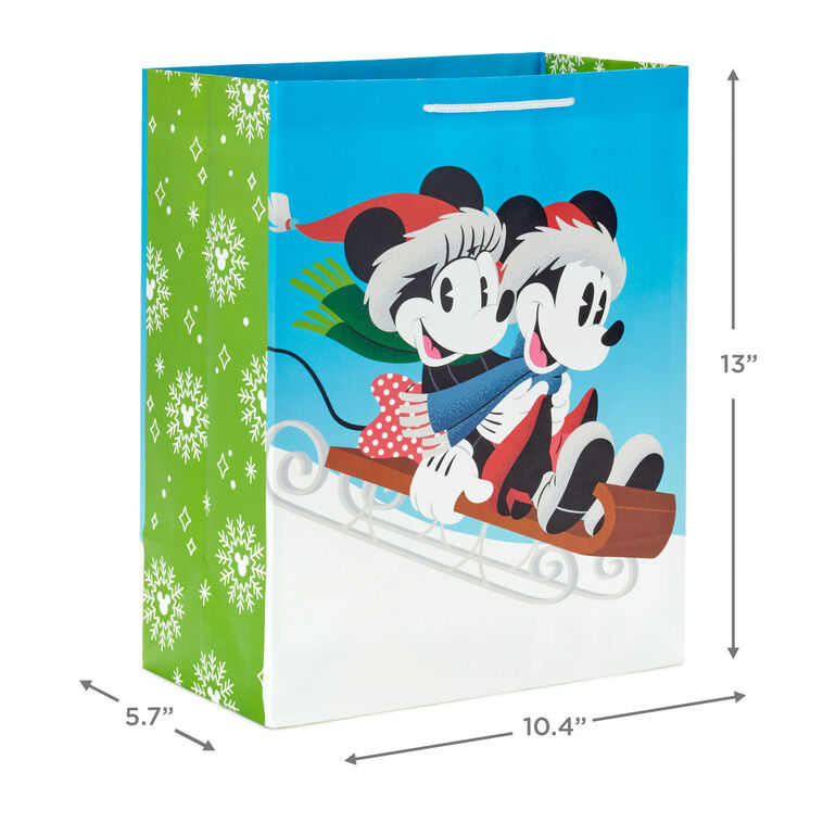 Hallmark Disney Mickey And Minnie Christmas Gift Bags Assorted Sizes And Designs
