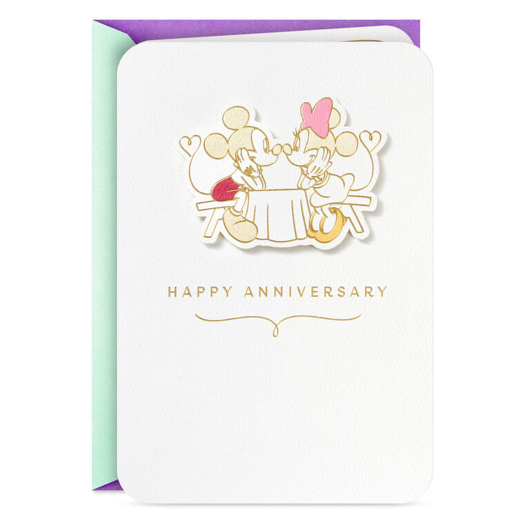 hallmark Disney Mickey and Minnie Still Having Fun Anniversary Card for Couple