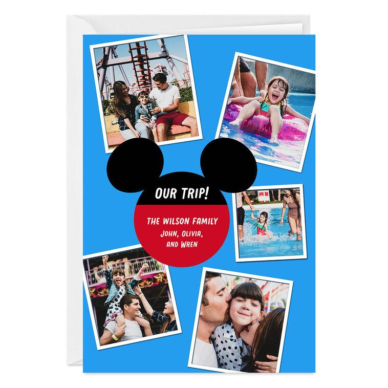 hallmark Disney Mickey Ears Photo Collage Custom Card