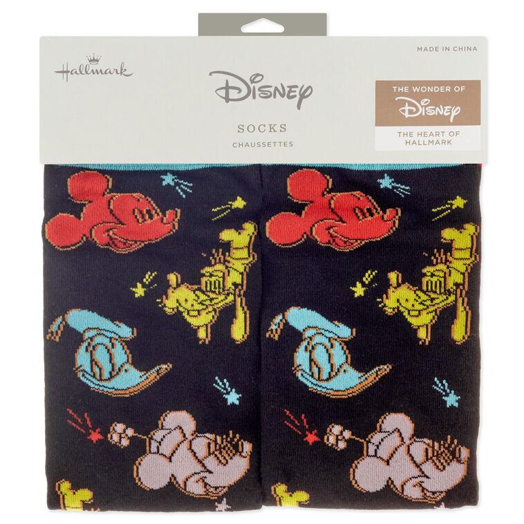 Hallmark Disney Mickey Mouse And Friends Colorful Crew Socks