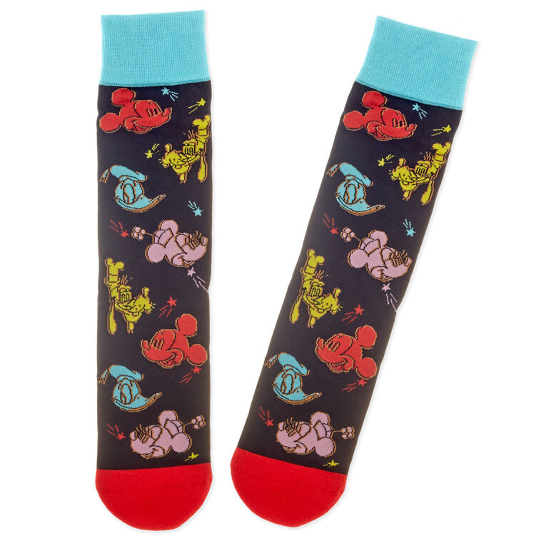 hallmark Disney Mickey Mouse and Friends Colorful Crew Socks