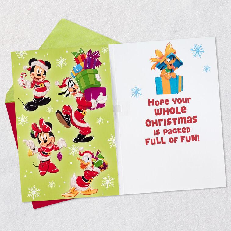 Hallmark Disney Mickey Mouse And Friends Musical Christmas Card