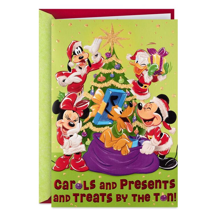 hallmark Disney Mickey Mouse and Friends Musical Christmas Card