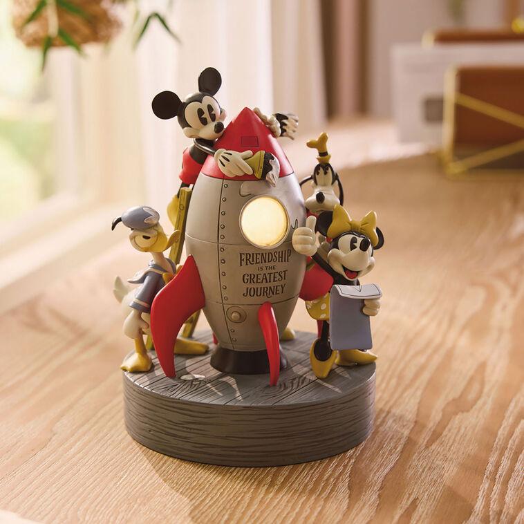 Hallmark Disney Mickey Mouse And Friends Rocket Figurine With Light