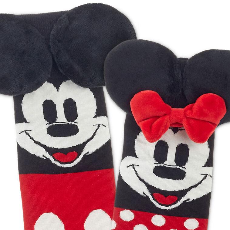 Hallmark Disney Mickey Mouse And Minnie Mouse Novelty Crew Socks