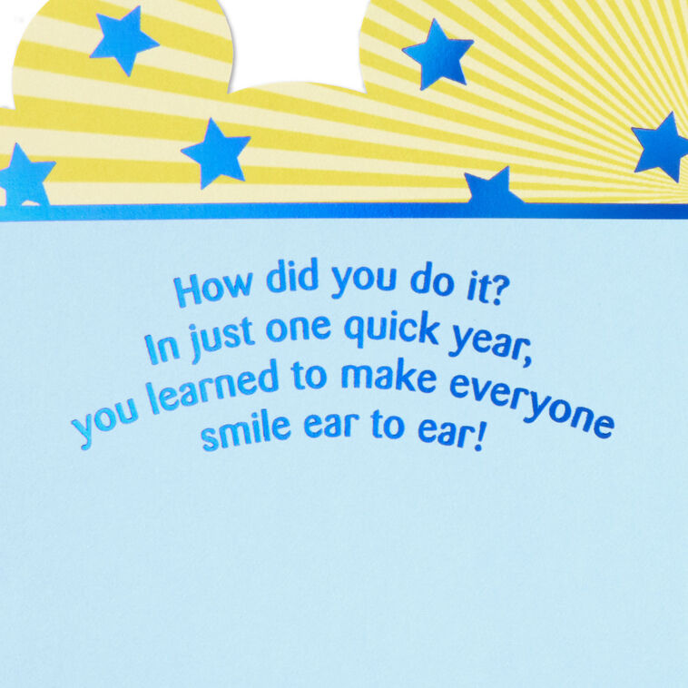 Hallmark Disney Mickey Mouse Be Happy And Celebrate First Birthday Card