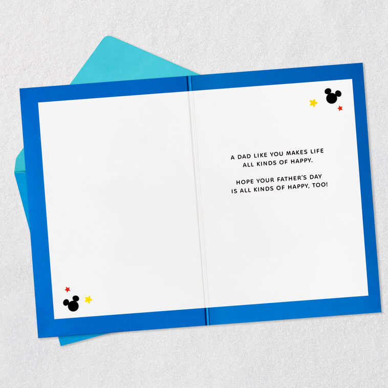 Hallmark Disney Mickey Mouse Best Dad Ever Musical Father's Day Card