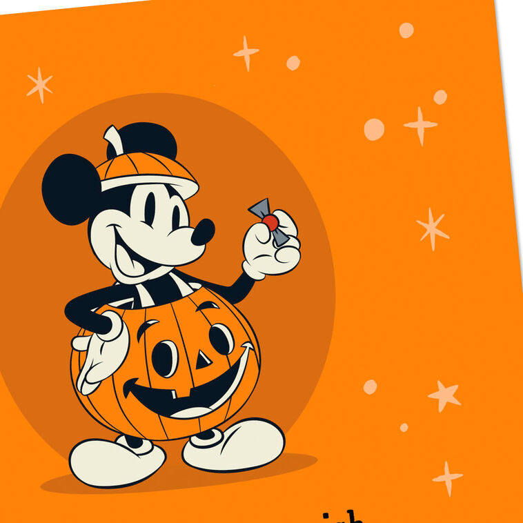 Hallmark Disney Mickey Mouse Fun Moments And Sweet Memories Halloween Card