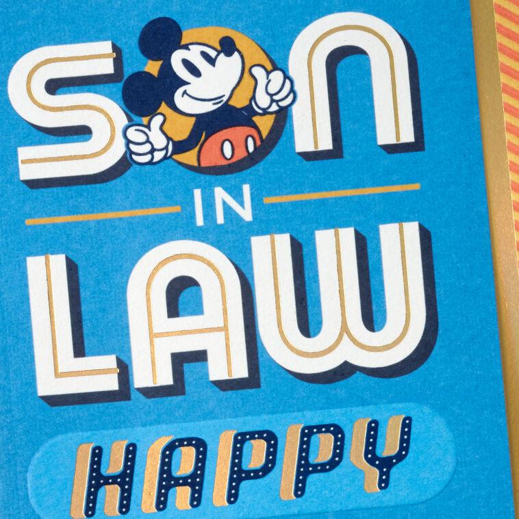 Hallmark Disney Mickey Mouse Happy You Day Birthday Card For Son-in-Law