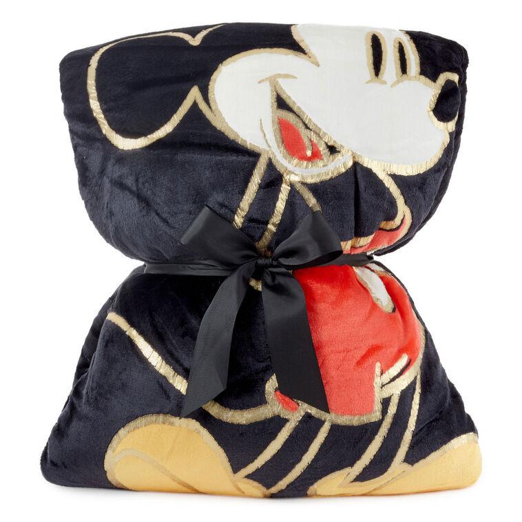 hallmark Disney Mickey Mouse Hooded Blanket With Mouse Ears