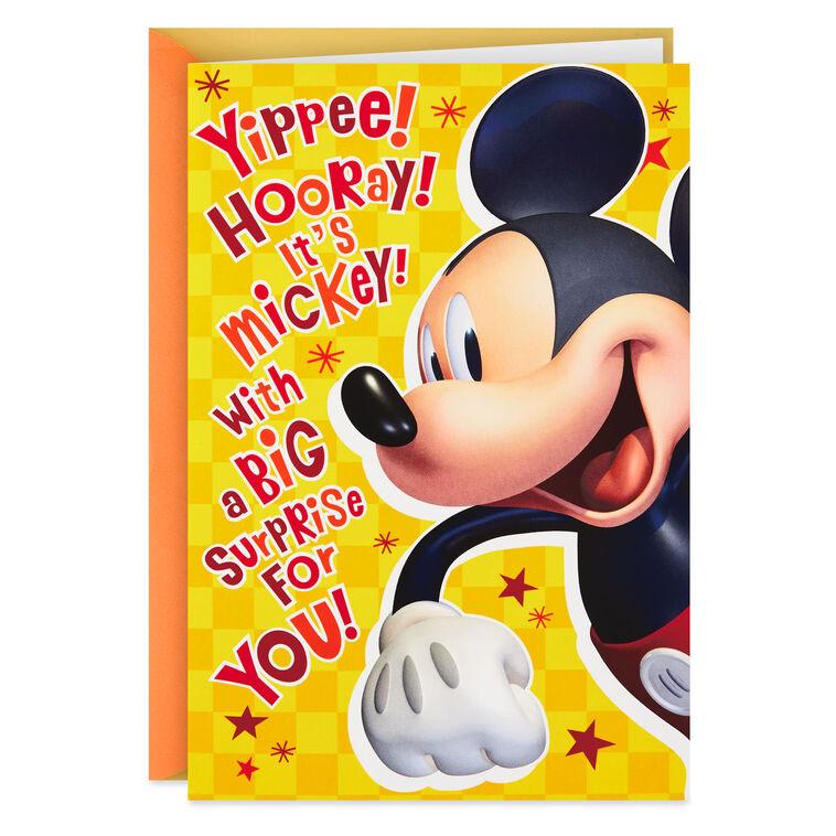 hallmark Disney Mickey Mouse Hot Dog Musical Birthday Card