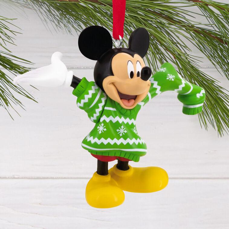 Hallmark Disney Mickey Mouse In Christmas Sweater Hallmark Ornament
