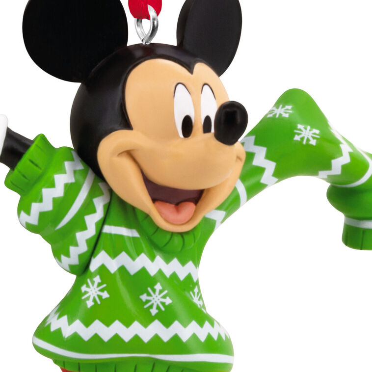 Hallmark Disney Mickey Mouse In Christmas Sweater Hallmark Ornament