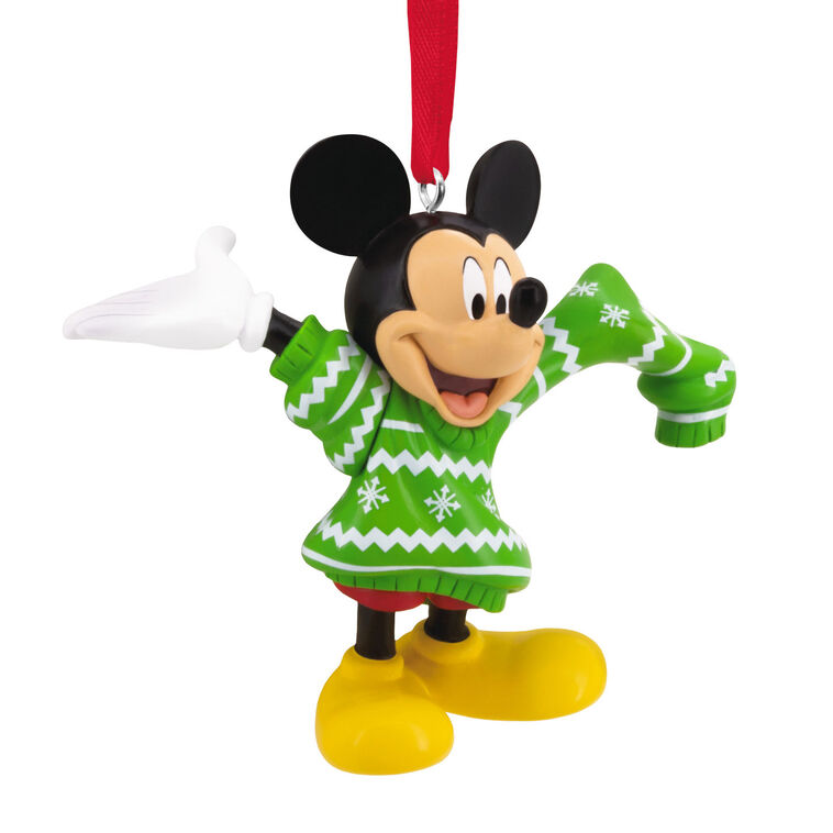 hallmark Disney Mickey Mouse in Christmas Sweater Hallmark Ornament