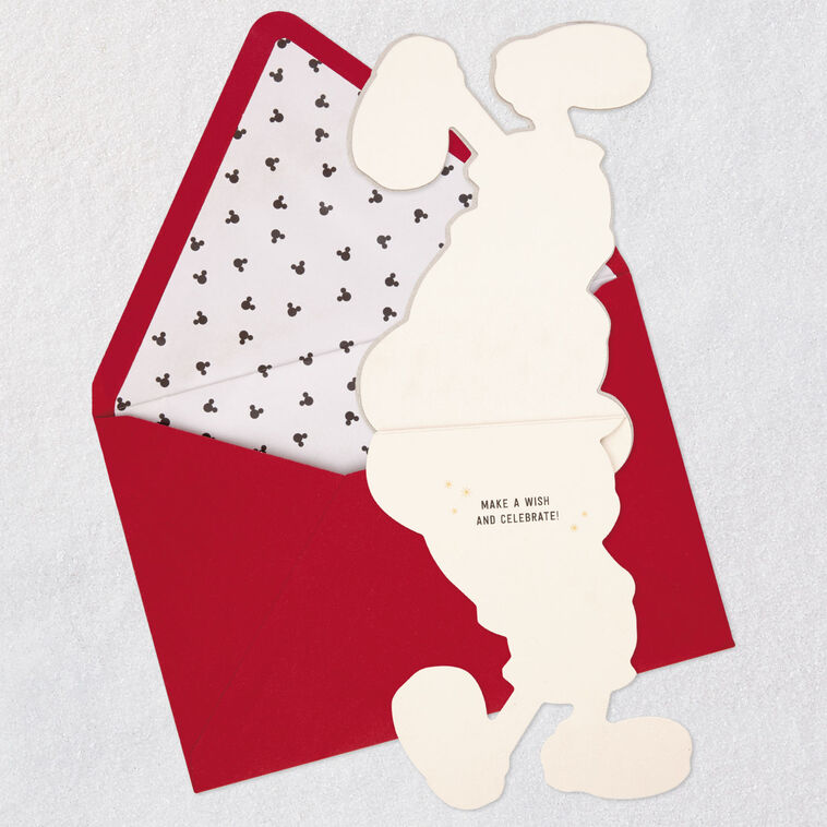 Hallmark Disney Mickey Mouse Make A Wish Birthday Card