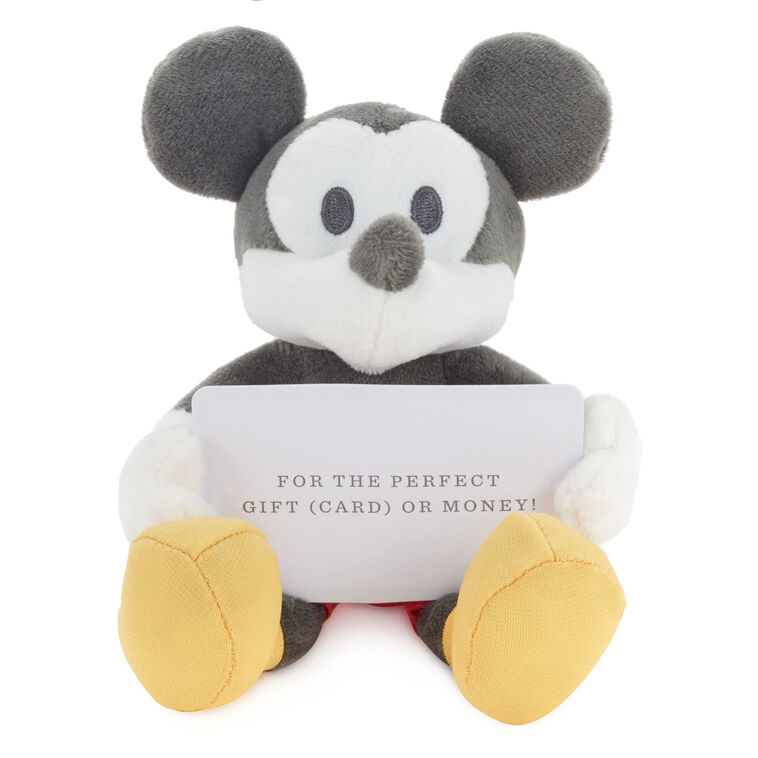 hallmark Disney Mickey Mouse Plush Gift Card Holder