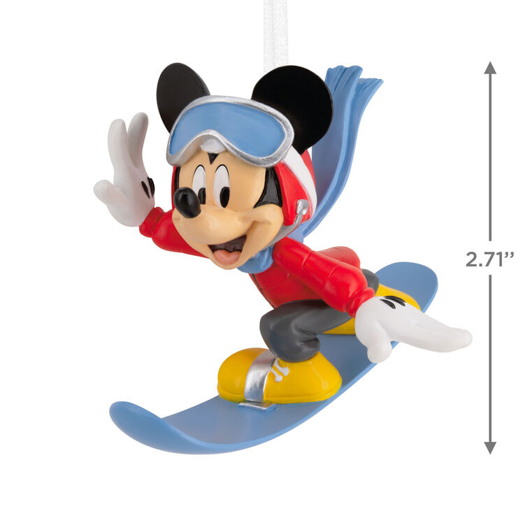 Hallmark Disney Mickey Mouse Snowboarding Hallmark Ornament
