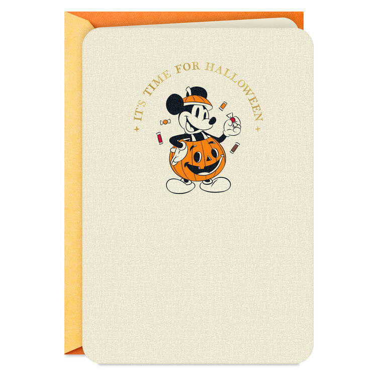 hallmark Disney Mickey Mouse Sweetness of the Season Halloween Card