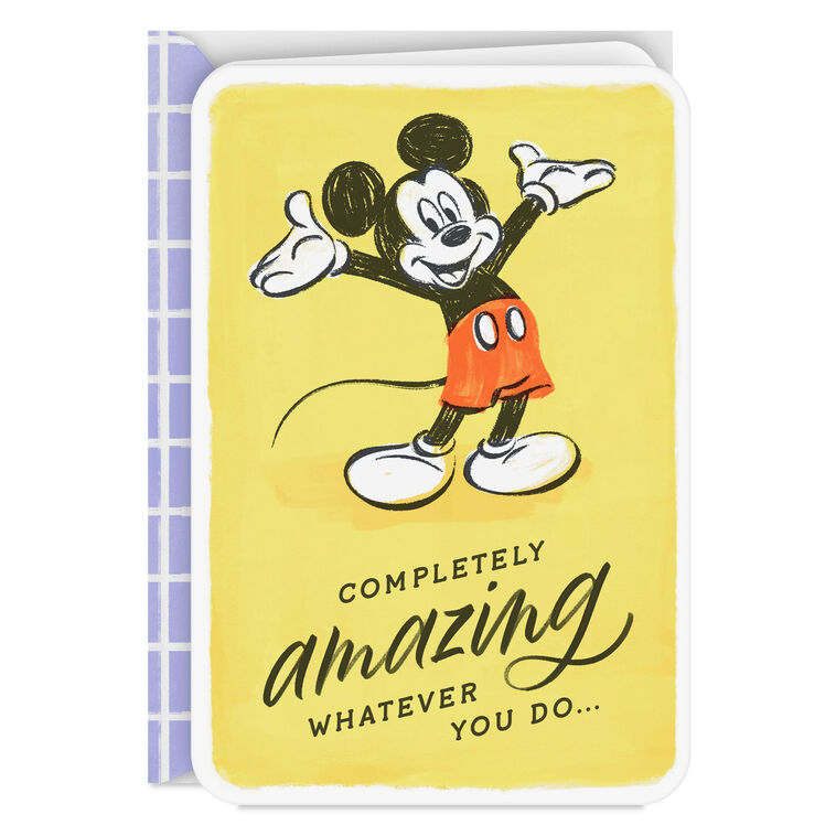 hallmark Disney Mickey Mouse You're Awesome and Amazing Card