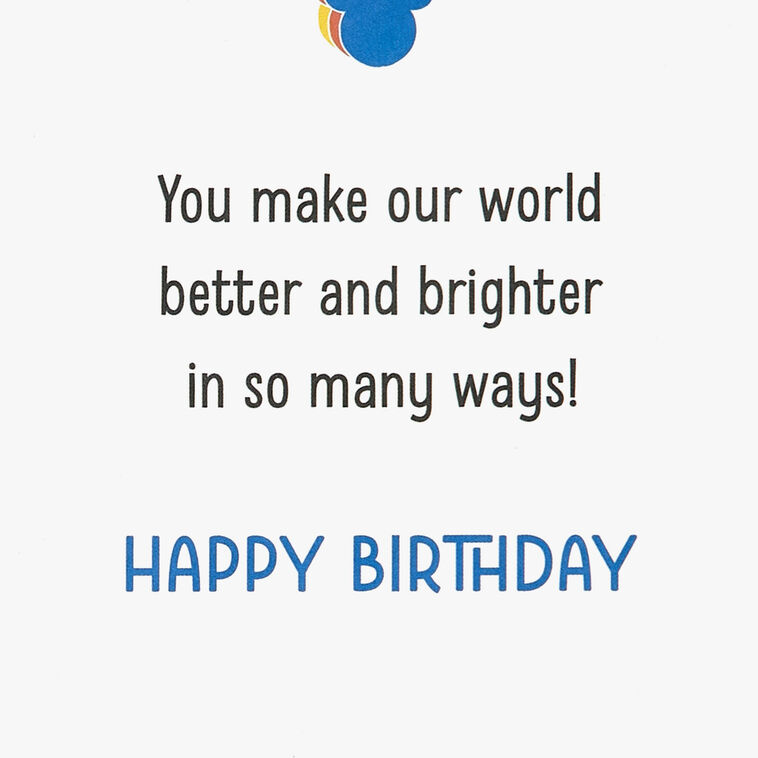 Hallmark Disney Mickey Mouse You're Awesome Birthday Card For Kids With Stickers