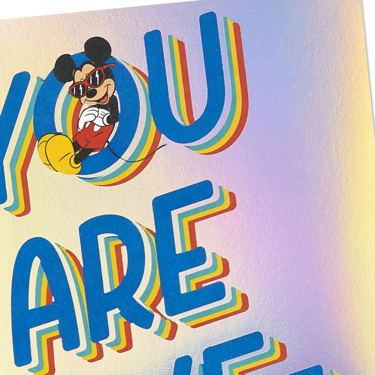 Hallmark Disney Mickey Mouse You're Awesome Birthday Card For Kids With Stickers