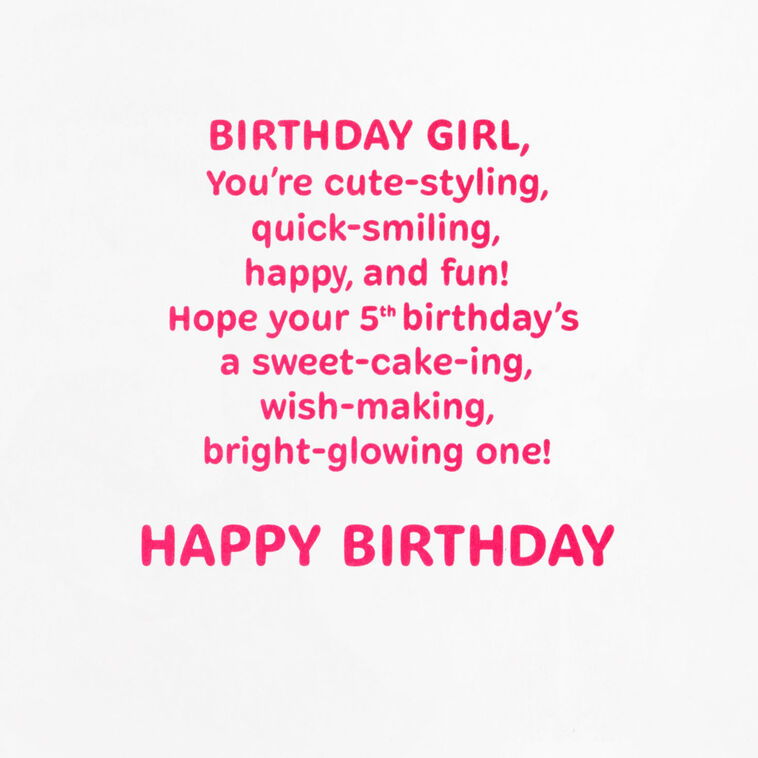 Hallmark Disney Minnie Mouse 5th Birthday Card For Her