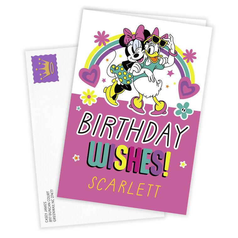 Hallmark Disney Minnie Mouse And Daisy Custom Birthday Card