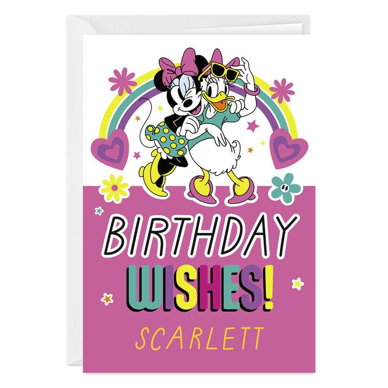 hallmark Disney Minnie Mouse and Daisy Custom Birthday Card
