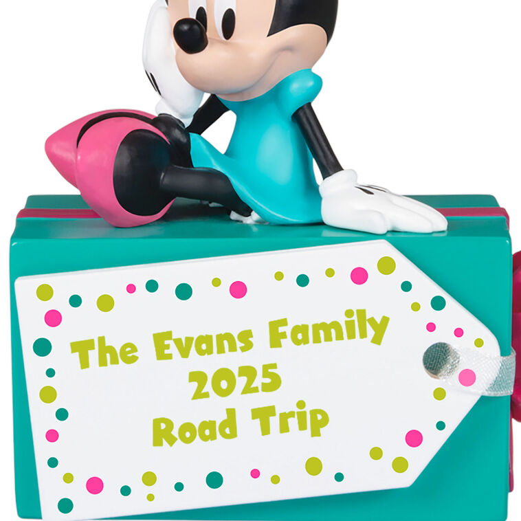 Hallmark Disney Minnie Mouse Christmas Present Personalized Ornament Custom Text