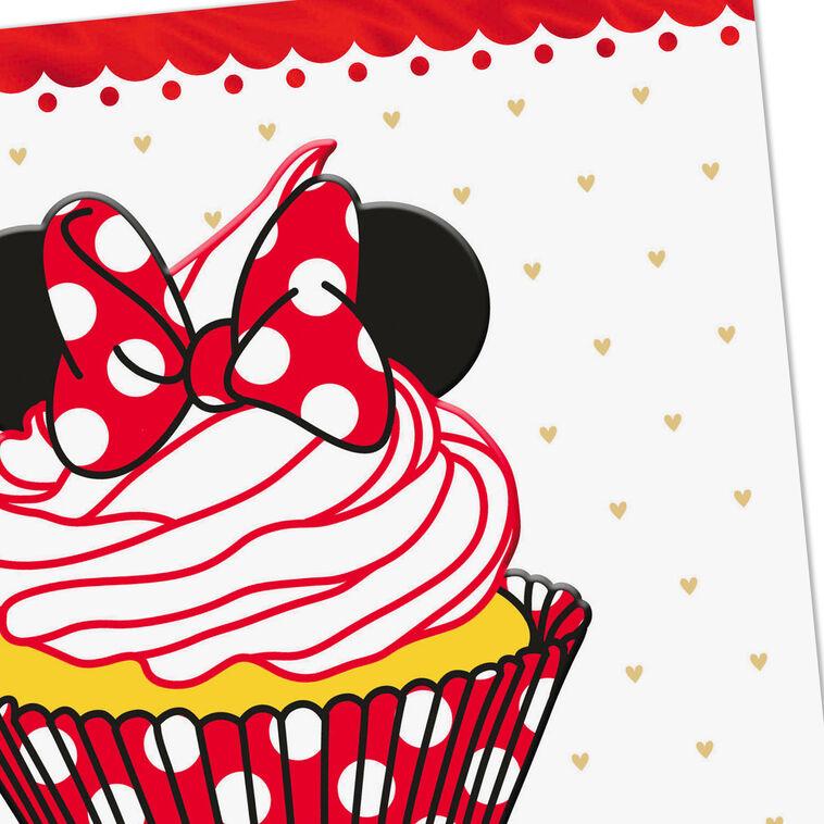 Hallmark Disney Minnie Mouse Cupcake Birthday Card For Girls