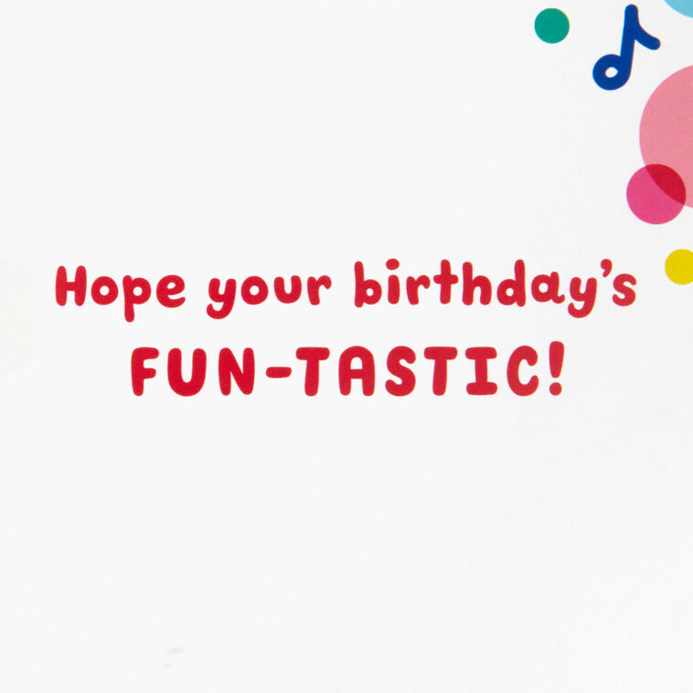 Hallmark Disney Minnie Mouse Fun-tastic Musical 4th Birthday Card
