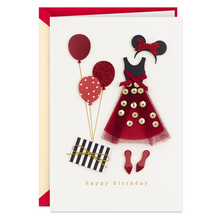 hallmark Disney Minnie Mouse The One and Only You Birthday Card