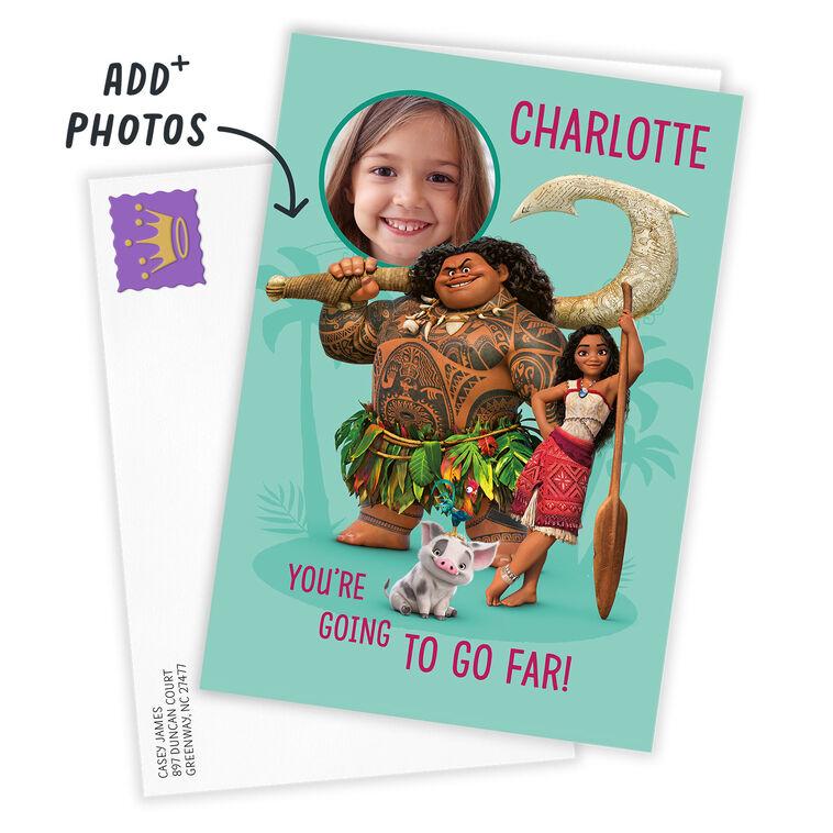 Hallmark Disney Moana And Maui You'll Go Far Custom Birthday Card