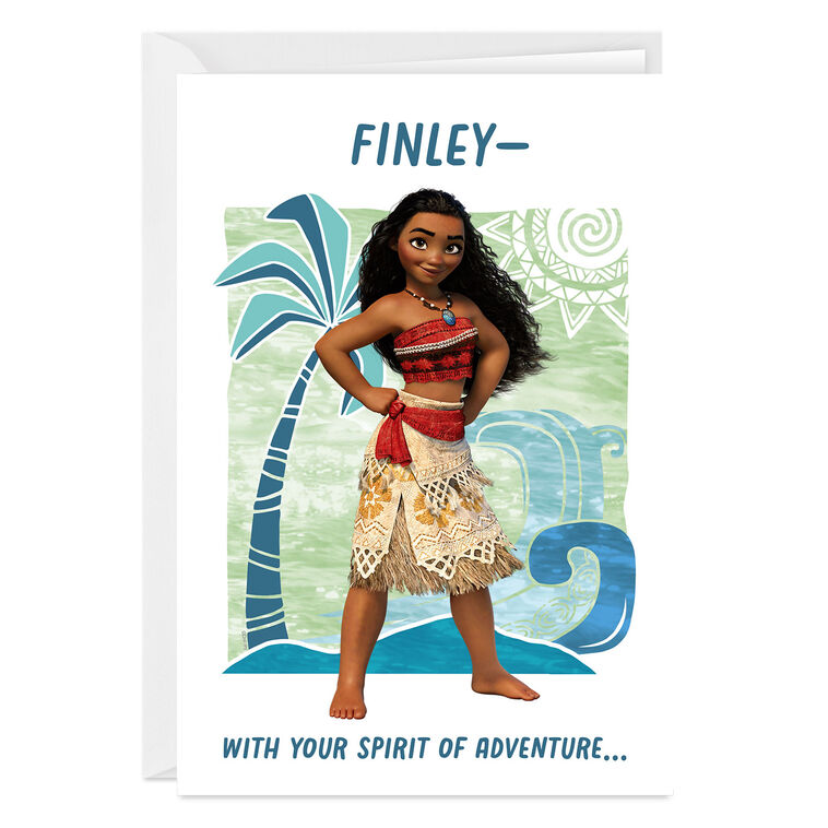 hallmark Disney Moana Spirit of Adventure Custom Card