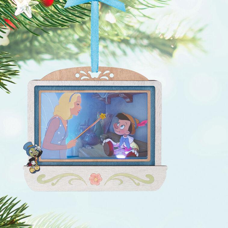 Hallmark Disney Pinocchio 85th Anniversary Geppetto’s Wish Come True Papercraft Ornament With Light