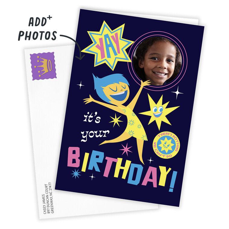 Hallmark Disney/Pixar Inside Out Feel The Joy Custom Birthday Card