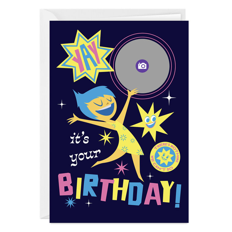 Hallmark Disney/Pixar Inside Out Feel The Joy Custom Birthday Card