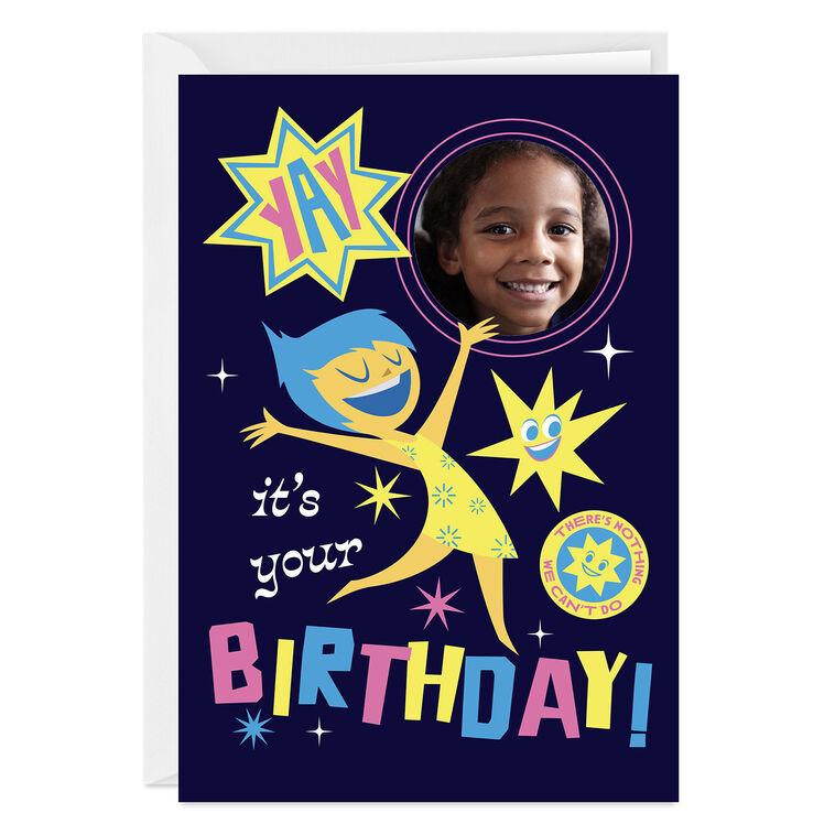 hallmark Disney/Pixar Inside Out Feel the Joy Custom Birthday Card