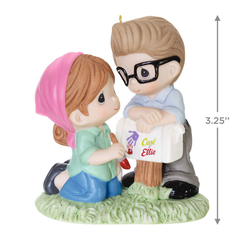 Hallmark Disney/Pixar Precious Moments Up Carl And Ellie Porcelain Ornament