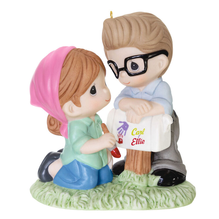 hallmark Disney/Pixar Precious Moments Up Carl and Ellie Porcelain Ornament