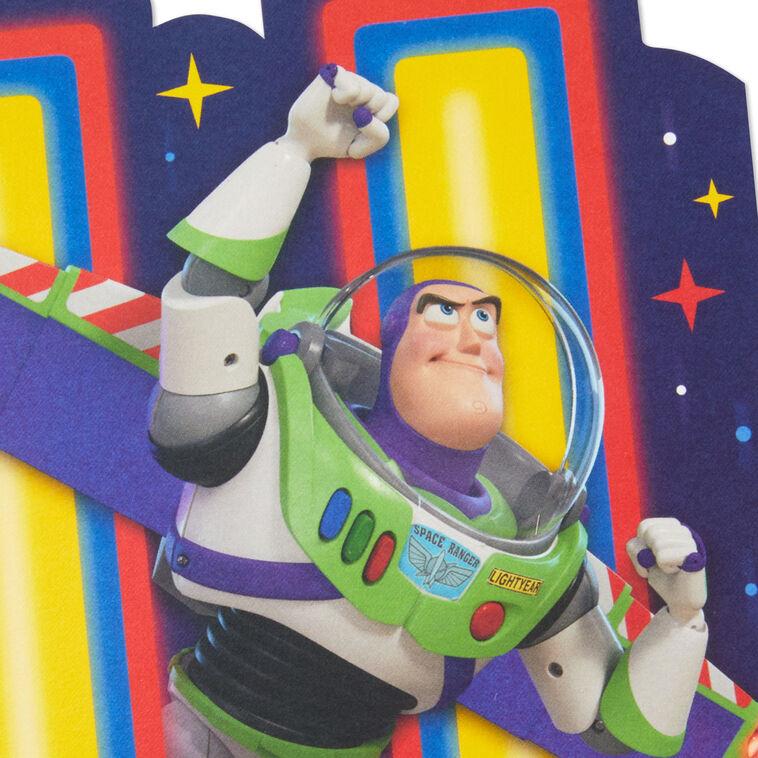Hallmark Disney/Pixar Toy Story Buzz Lightyear Infinity Fun Musical 4th Birthday Card