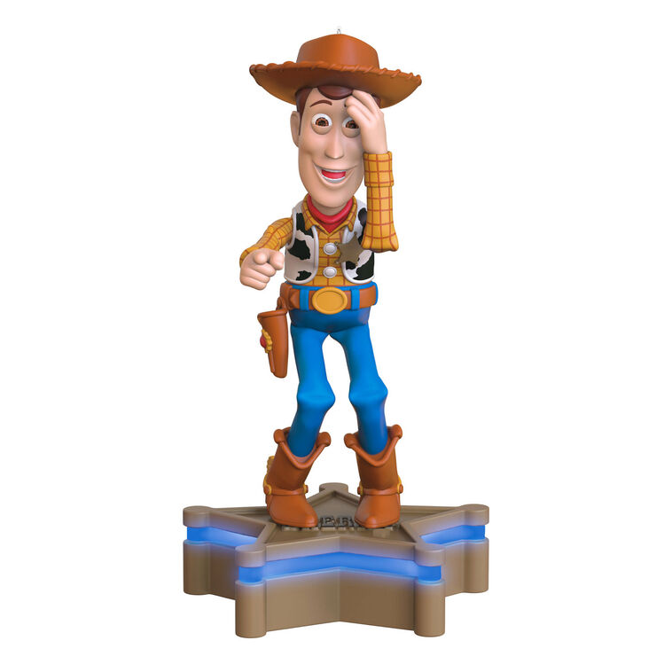 hallmark Disney/Pixar Toy Story Collection Sheriff Woody Ornament With Light and Sound