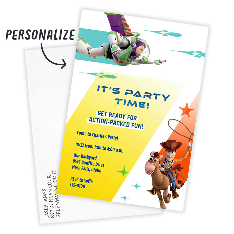 Hallmark Disney/Pixar Toy Story Get Ready Birthday Invitation