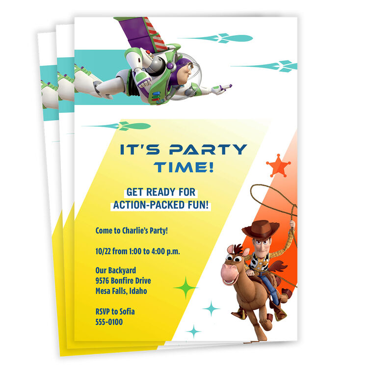 hallmark Disney/Pixar Toy Story Get Ready Birthday Invitation