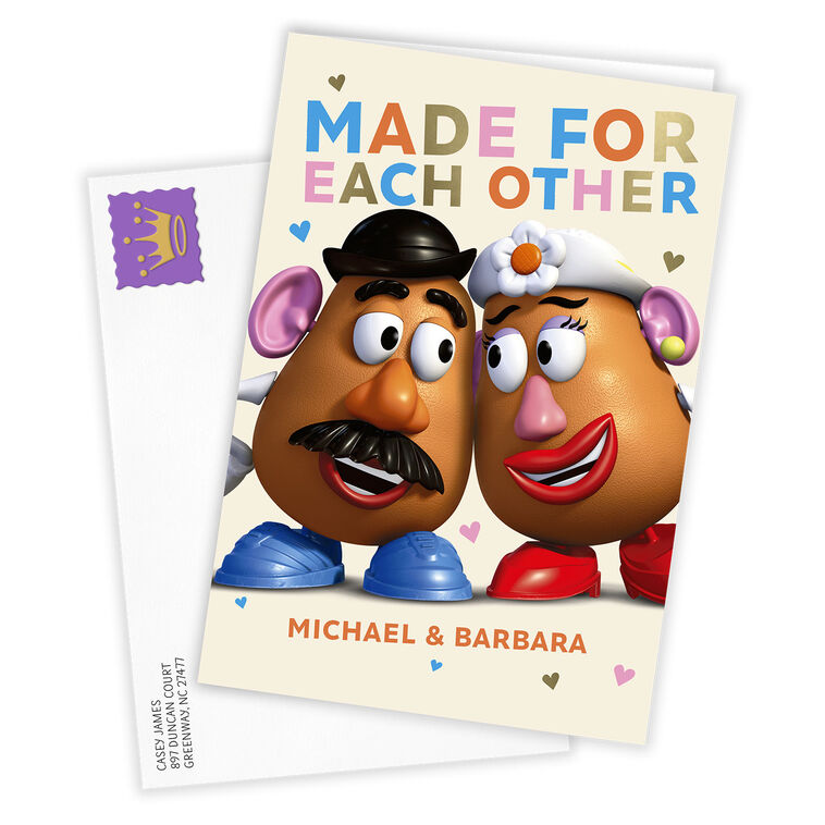 Hallmark Disney/Pixar Toy Story Mr. And Mrs. Potato Head Custom Love Card