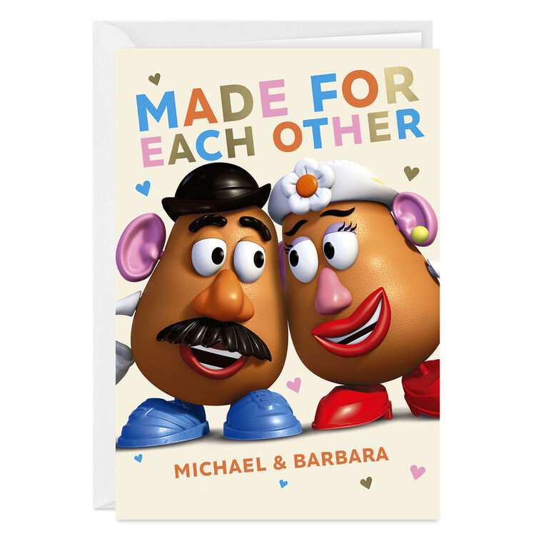 hallmark Disney/Pixar Toy Story Mr. and Mrs. Potato Head Custom Love Card
