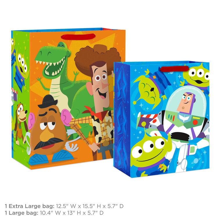 Hallmark Disney/Pixar Toy Story Woody And Buzz 2-Pack Assorted Gift Bags