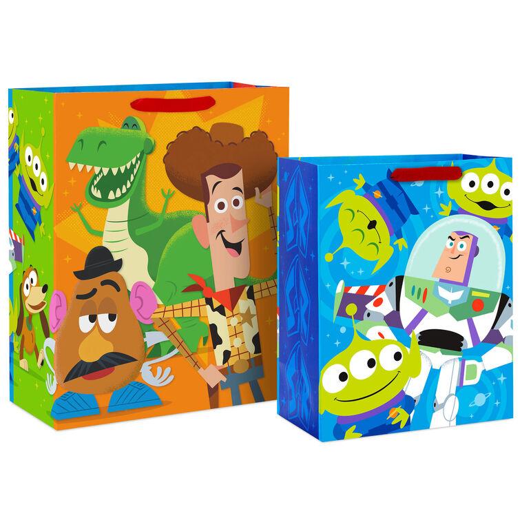 hallmark Disney/Pixar Toy Story Woody and Buzz 2-Pack Assorted Gift Bags