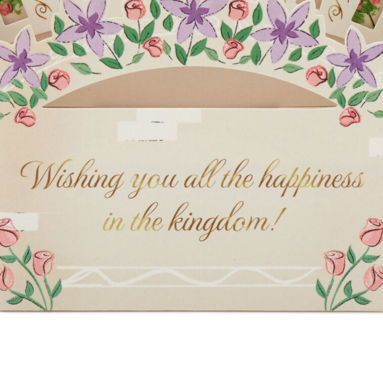Hallmark Disney Princess Castle All The Happiness 3D Pop-Up Card With Playset